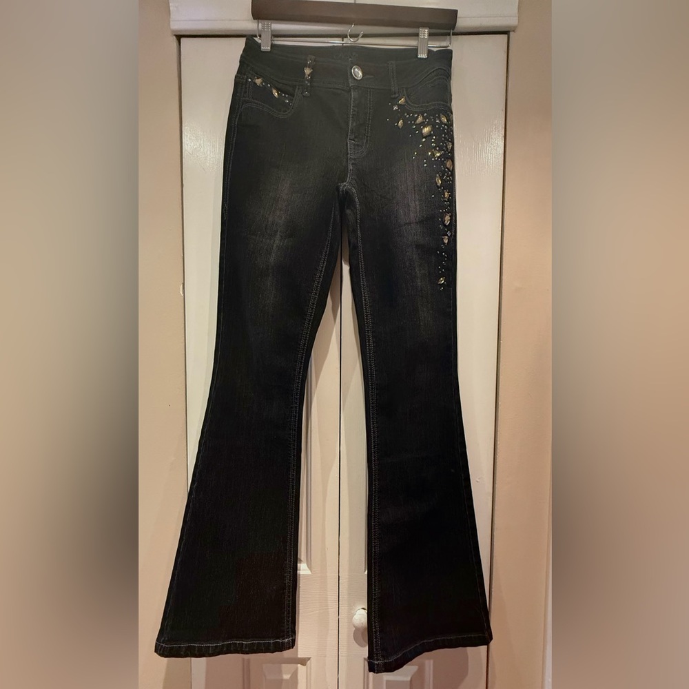 CASHE Dark Grey Wash Jeans – Size 6